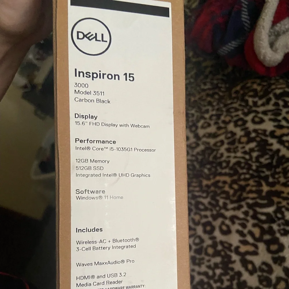 Brand New Dell Laptop Inspiron 15 3000 Model 3511 , charger included